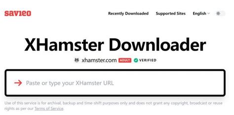 XHamster : can you download videos from the website with last